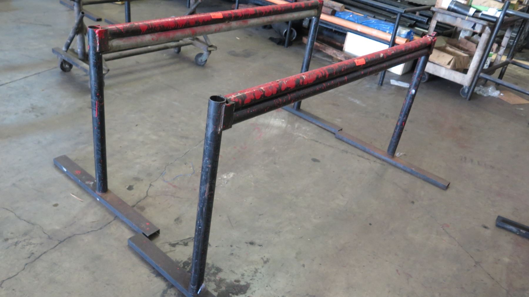 Qty 2 Metal Utility Pipe Racks (77