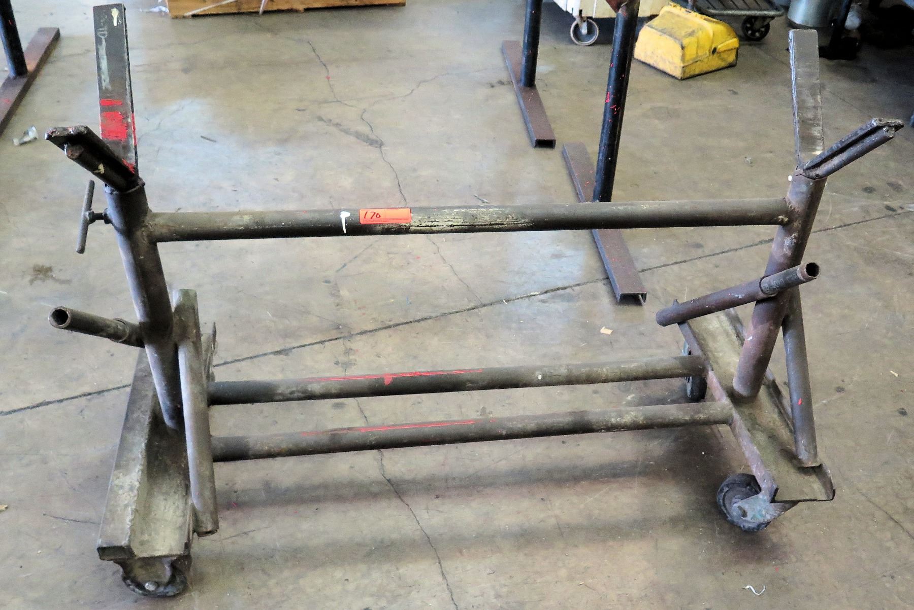 Metal Utility Pipe Rack w/ Wheels (49