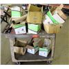 Image 1 : Cart and Contents:  Misc Fittings, T's, & Elbows