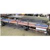 Image 1 : Metal Work Table w/ Large Lot of Misc Pipes Under Table