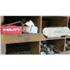 Image 10 : Divided Shelf w/Contents: Nuts, Bolts, Screws, Clamps & Misc Fittings