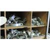 Image 11 : Divided Shelf w/Contents: Nuts, Bolts, Screws, Clamps & Misc Fittings