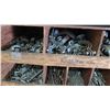Image 5 : Divided Shelf w/Contents: Nuts, Bolts, Screws, Clamps & Misc Fittings