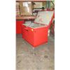 Image 2 : Rolling/Locking Metal Job Box, Red, 48" L x 30" D x 39" H