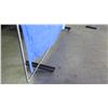Image 2 : Pipe Rack Frame w/ Stretched Blue Tarp (Temporary Divider)