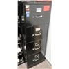 Image 1 : Black Metal 4-Drawer File Cabinet 18"L x26.5" W x 52" H