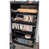 Image 1 : Black Metal Lateral 5-Drawer File Cabinet 36"w x 18" x 65" H