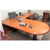 Image 1 : Wooden "L" Shaped Desk with Office Chair (larger desk piece 78"W x 36" L)