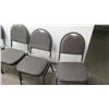 Image 2 : Qty 7 Gray Metal Office/Banquet Chairs