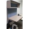 Image 1 : Wall Mounted Desk with Overhead Shelf Storage 4' x 30"