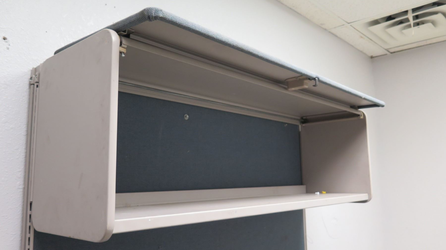 Wall Mounted Desk with Overhead Shelf Storage 4' x 30