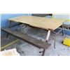 Image 1 : Steel & Wooden Picnic Table