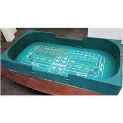 Green Table Top Portable Craps Game 6' x 31"