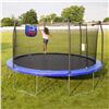 Image 2 : SKYWALKER 15' JUMP N' DUNK TRAMPOLINE WITH ENCLOSURE AND BASKETBALL HOOP
