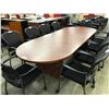 Image 2 : CHERRY 10' RACETRACK BOARDROOM TABLE