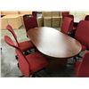 Image 2 : CHERRY 6' RACETRACK BOARDROOM TABLE