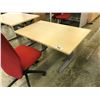 Image 1 : MAPLE 4' MOTORIZED ADJUSTABLE HEIGHT TECH DESK