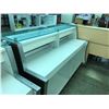 Image 2 : WALNUT FRONT 6' GLASS TOP ILLUMINATED RECEPTION COUNTER