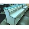 Image 2 : WHITE FRONT 6' GLASS TOP ILLUMINATED RECEPTION COUNTER