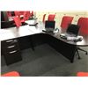 Image 2 : DARK ESPRESSO L-SHAPE EXECUTIVE DESK, LEFT HAND