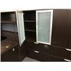 Image 2 : 5.5' 2 DRAWER LATERAL FILE CABINET WITH DOUBLE DOOR FROSTED GLASS STORAGE CABINET