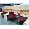 Image 2 : MAPLE 5.5' X 5' L-SHAPE EXECUTIVE DESK WITH HUTCH