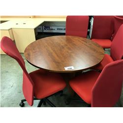 CHERRY 4' ROUND CONFERENCE TABLE