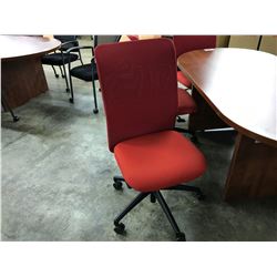 KNOLL ESSENTIALS RED MESH BACK WORK CHAIR