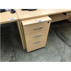 MAPLE 3 DRAWER MOBILE PEDESTAL