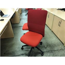 KNOLL ESSENTIALS RED MESH BACK WORK CHAIR