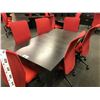 Image 1 : BLACK 5' CONFERENCE TABLE COMES WITH ACCENT TABLE