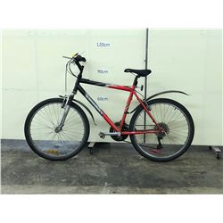 BLACK AND RED DIAMONDBACK OUTLOOK FRONT SUSPENSION MOUNTAIN BIKE