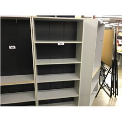 GREY 6' BOOKCASE