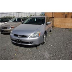 2005 HONDA ACCORD, GREY, 4DRSD, GAS, MANUAL, VIN#1HGCM55665A802602, 256,320KMS,