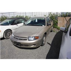 2004 CHEVROLET CAVALIER, BROWN, 4DRSD, GAS, AUTOMATIC, VIN#1G1JC52F147259578, 108,617KMS, RD,