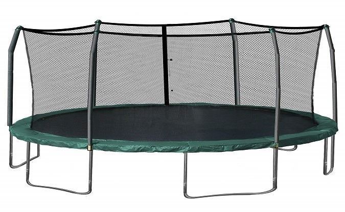 SKYWALKER 15FT ROUND TRAMPOLINE WITH 6 FT ENCLOSURE COMBO ...