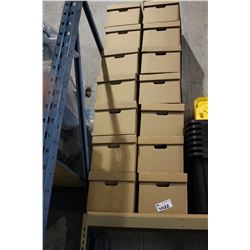 14 CARDBOARD FILE BOXES