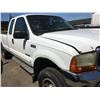 Image 2 : 2001 FORD F-350 SUPER DUTY, 2DR EXT CAB PU, WHITE, VIN # 1FTSX31F51EA66119