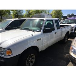 2008 FORD RANGER, WHITE, 2DR EXT CAB PU, GAS, AUTOMATIC, VIN#1FTZR45E28PA15059, 195,159KMS,