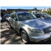 Image 2 : 2007 INFINITY FX35, GREY, 4DRSW, GAS, AUTOMATIC, VIN#JNRAS08W67X201832, *TMU, NO KEYS, MUST TOW,