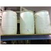 Image 1 : 3 WHITE 50 GAL WATER BARRELS