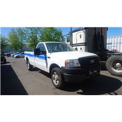 2008 FORD F150, WHITE, GAS, AUTOMATIC, VIN#1FTRF14W88KE86812, 224,822KMS, RD,TH,4W,AC, 1 ICBC