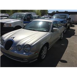 2000 JAGUAR S-TYPE, 4DRSD, GREY, GAS, AUTOMATIC, VIN#SAJFA01DXYGL15322, 148,745KMS,