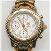 Image 1 : Men's Tag/Heuer Chronograph Wristwatch With Date recent; 25 jewel automatic wind movement; blue stee
