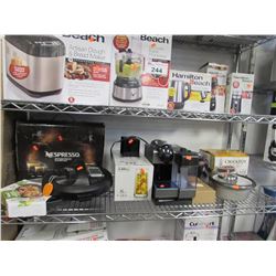 NESPRESSO ESSENZA MINI, NON STICK PAN, LIBBEY CABOS CUPS, CROCK POT, DELONGHI NESPRESSO MACHINE,