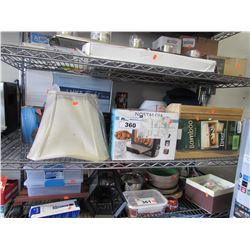 LUXE BIDET, LAMP SHADE, NOSTALGIA BACON COKER, BAMBOO BREAD BOX, MAILBOX, BIONAIRE HUMIDIFIER,