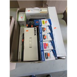 MICROSOFT NATURAL ERGONOMIC 4000 KEYBOARD, TONER CARTRIDGES, SYLVANIA HDMI DVD PLAYER, DVDS, WIFI