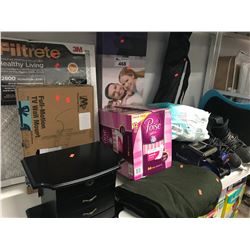 ICE SKATES, LAPTOP TRAY, COLEMAN TRAVEL BAG, LED LIGHT, FURNACE FILTERS, POISE PADS, UNISEX FULLY