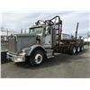 Image 1 : 2000 KENWORTH 2DR LOGGING TRUCK, WHITE, VIN # 1NKDX6EXXYS958650, 124 085 KM,
