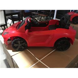 CHILDS RED RIDE-ON BATTERY POWERED EXOTIC SPORTS CAR WITH REMOTE